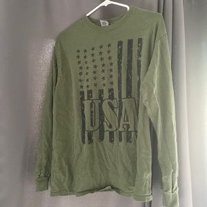 Army Green USA long Sleeve-Women's